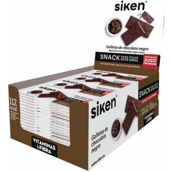 Siken Snack Galleta Chocolate Leche 22g Caja 32 Unidades