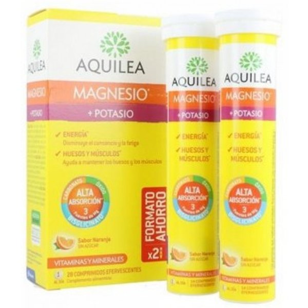 Aquilea Magnesio Potasio 28 comprimidos efervescentes