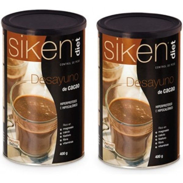 Siken Diet Desayuno Cacao 400g + 400g Duplo Promoción