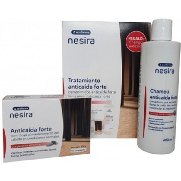 Nesira Anticaida 60 Comprimidos + Champu Anticaida 400ml Duplo Pack