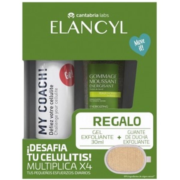 Elancyl Pack My Coach + Gel Exfoliante 30ml + Guante Exfoliante