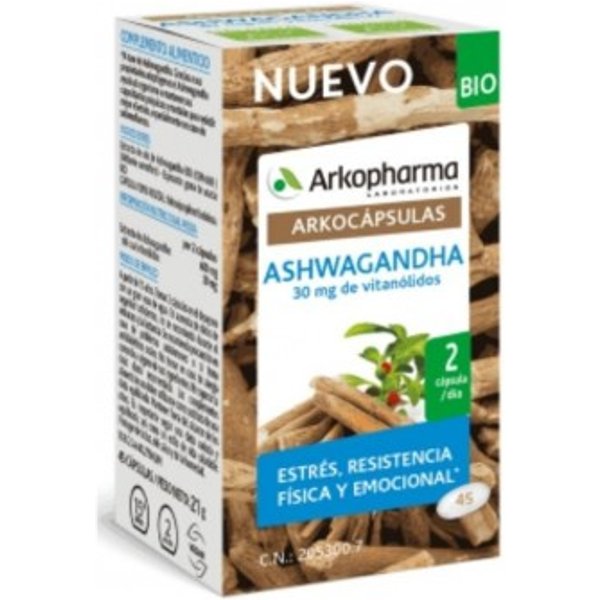 Arkocápsulas Ashwagandha Bio 45 cápsulas