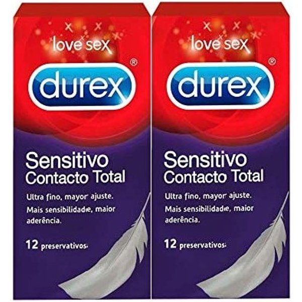 Durex Preservativos Contacto Total Duplo 2 x 12 unidades