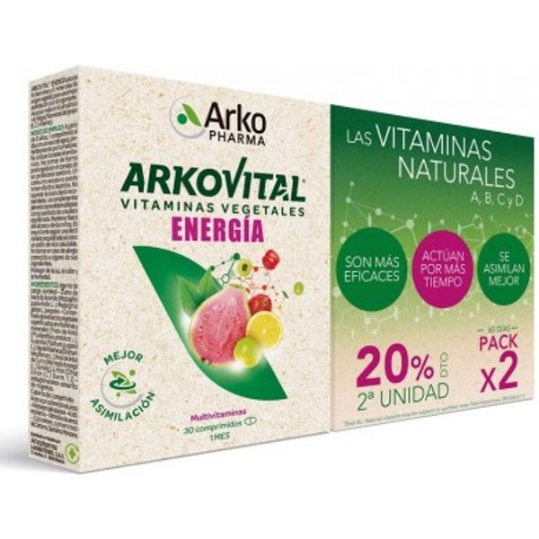 Arkovital Pura Energía 30+30 Comprimidos Duplo