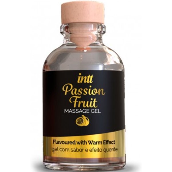 Intt Gel De Masaje Besable Con Sabor a Fruta de la pasion Y Efecto Calor 30ml