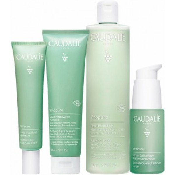 Caudalie Rutina Vinopure Antiimperfecciones 4 pasos