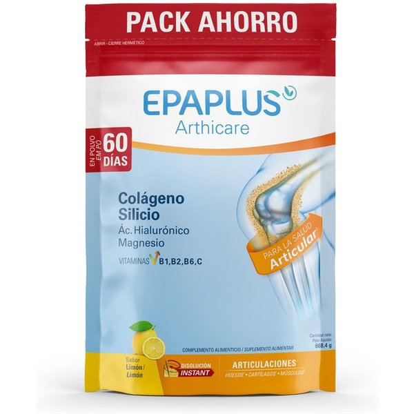 Epaplus Articulaciones Colágeno + Silicio Sabor Limón 668 Gr Pack Ahorro