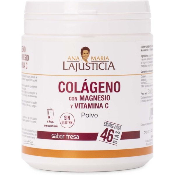 Ana Maria Lajusticia Colágeno Magnesio Vitamina C 350g Fresa