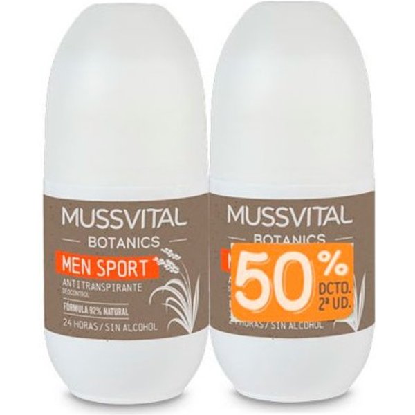 Mussvital Botanics Desodorante Hombre Men 75ml + 75ml Duplo Promoción