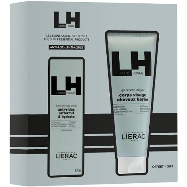 Lierac Pack Fluido Hombre Antiarrugas Reafirmante 50ml + Gel Ducha 200ml