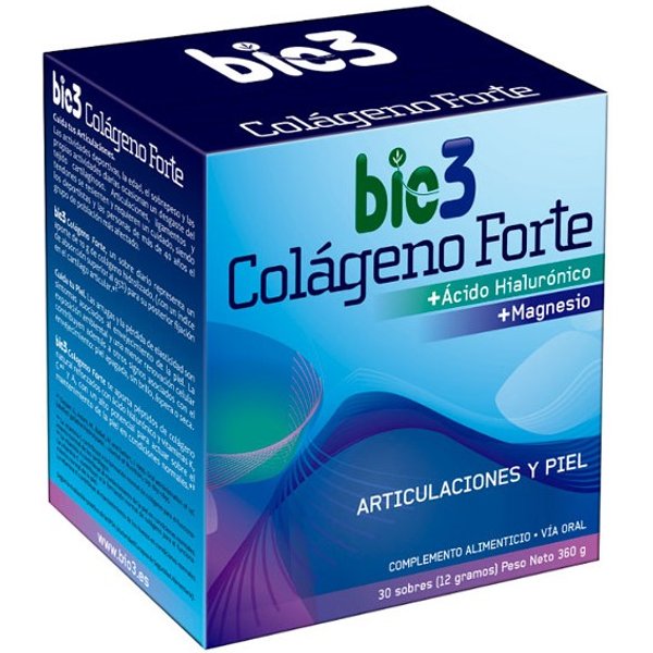Bie3 Colágeno Forte + Ácido Hialunónico + Magnesio 30 Sobres