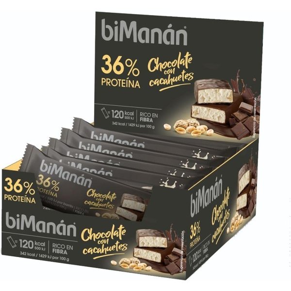 Bimanán Befit Barrita Chocolate Con Cacahuetes 20 Unidades Expositor