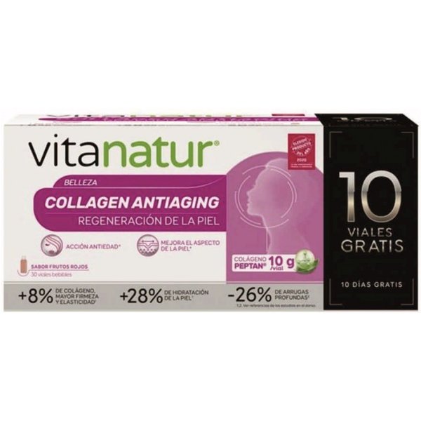 Vitanatur Collagen Antiaging 30 Viales 1800ml Pack Ahorro