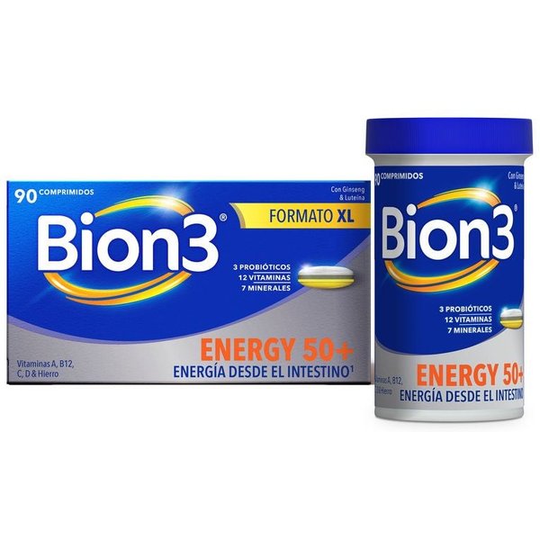 Bion3 Energy 50+ 90 Comprimidos Formato XL