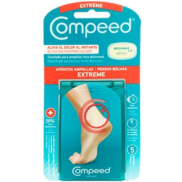 Compeed Ampollas Extreme Medianas 5 Apósitos
