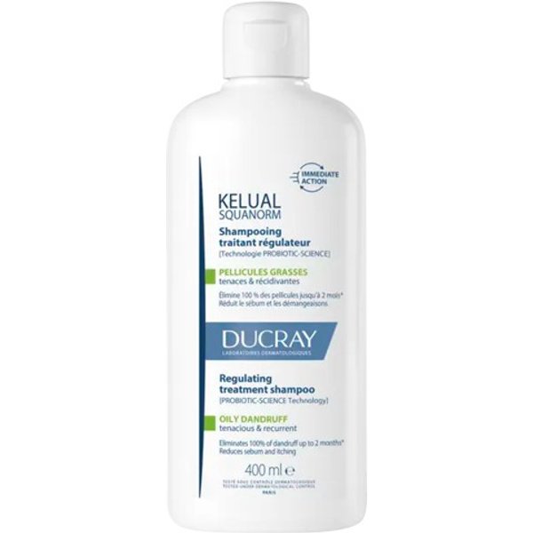 Ducray Kelual Squanorm Champú Caspa Grasa 400ml
