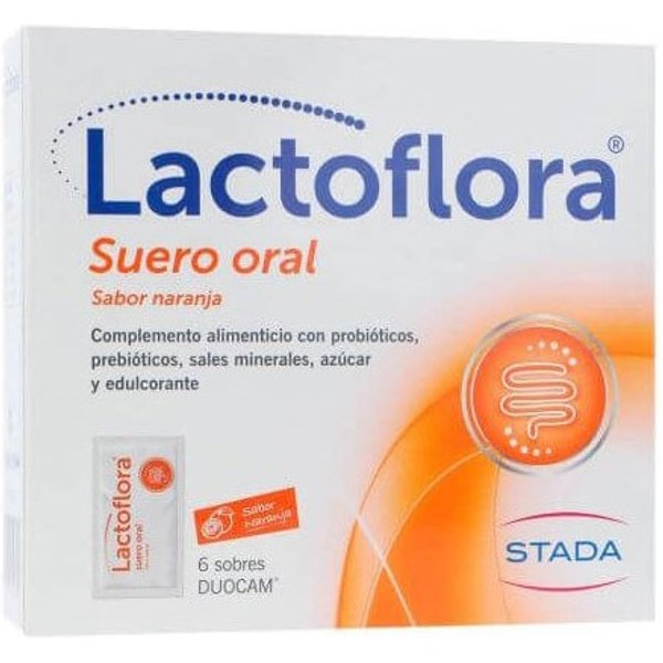 Lactoflora Suero Oral Naranja 6 Sobres Duocam