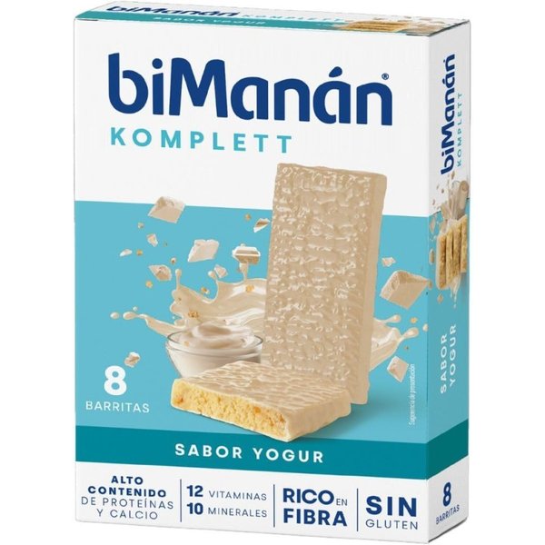 Bimanán Bekomplett Barritas yogur 8 unidades