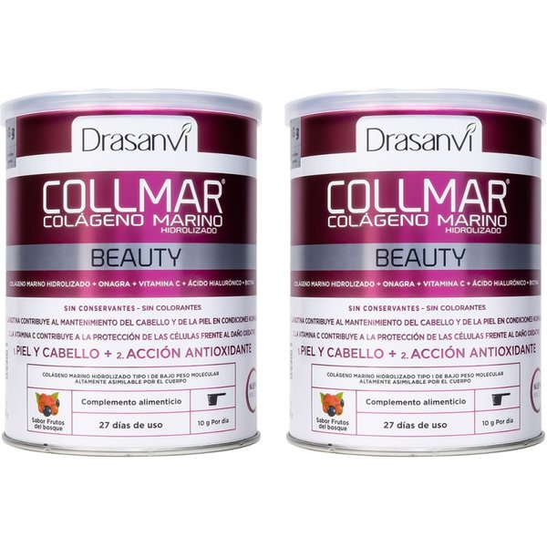 F24 Collmar Colágeno Marino Beauty Frutos del Bosque 275g + 275g Duplo Drasanvi