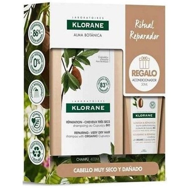 Klorane Champú Reparador Cupuaçu 400ml + Acondicionador Cupuaçu 50ml