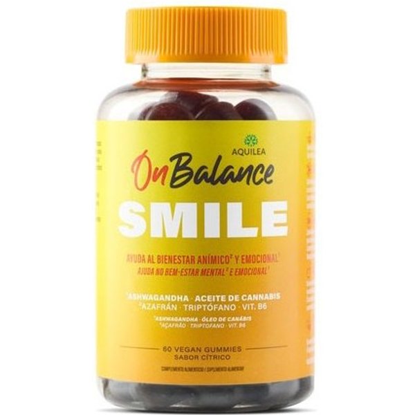 Aquilea Onbalance Smile 60 Vegan Gummies Sabor Citrico