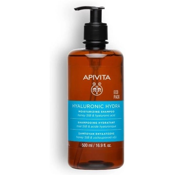 Apivita Champú Hidratante Miel StB Ácido Hialurónico 500ml