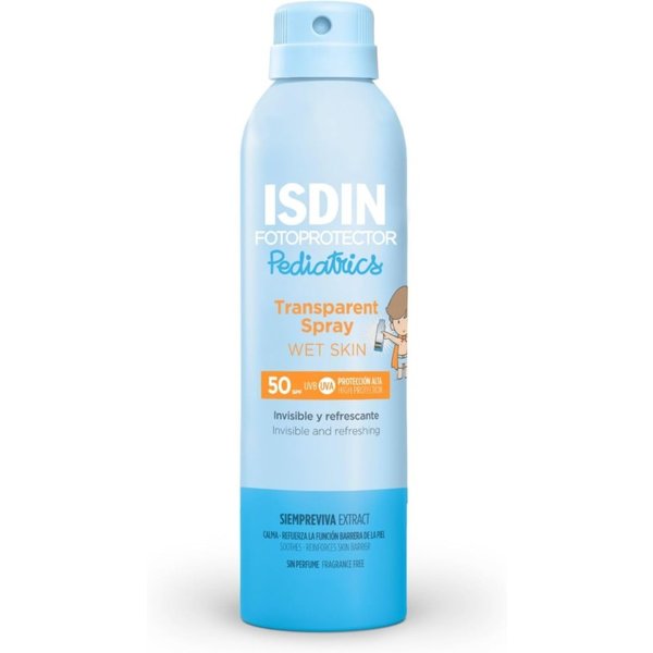 Fotoprotector Isdin Pediatrics 50 Transparent spray Wet skin 250 ml