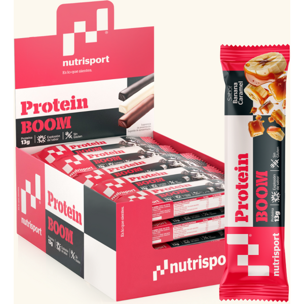 Nutrisport Barritas Protein Boom Banana Caramel 24 Unidades