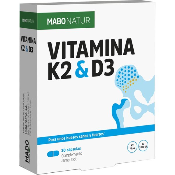Mabonatur Vitamina K2 D3 30 Cápsulas