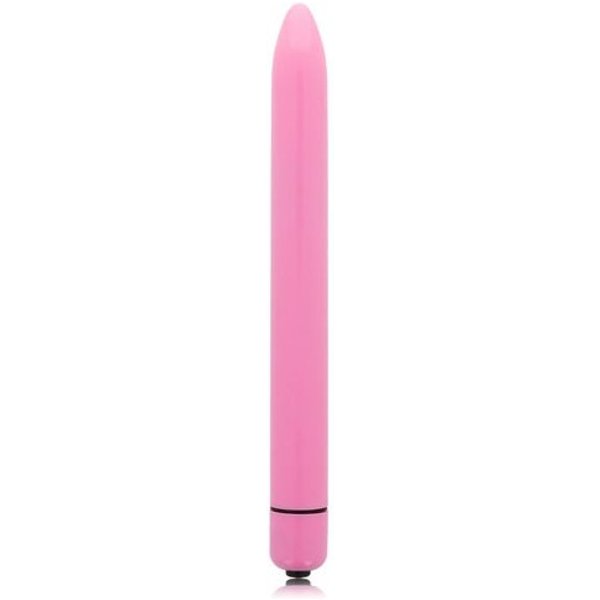 Glossy Slim Vibrador Rosa Intenso