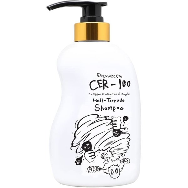 Elizavecca CER-100 Collagen Coating Hair A+ Muscle Hell Tornado Champú 500ml