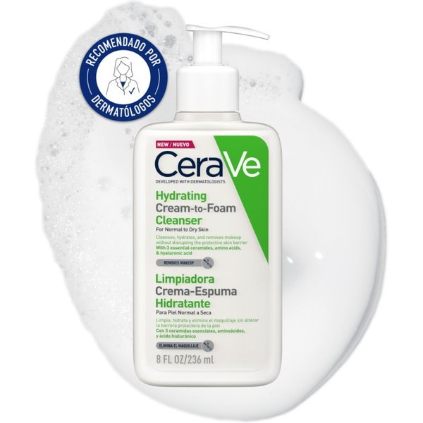 Cerave Crema Espuma Hidratante Limpiadora 236ml