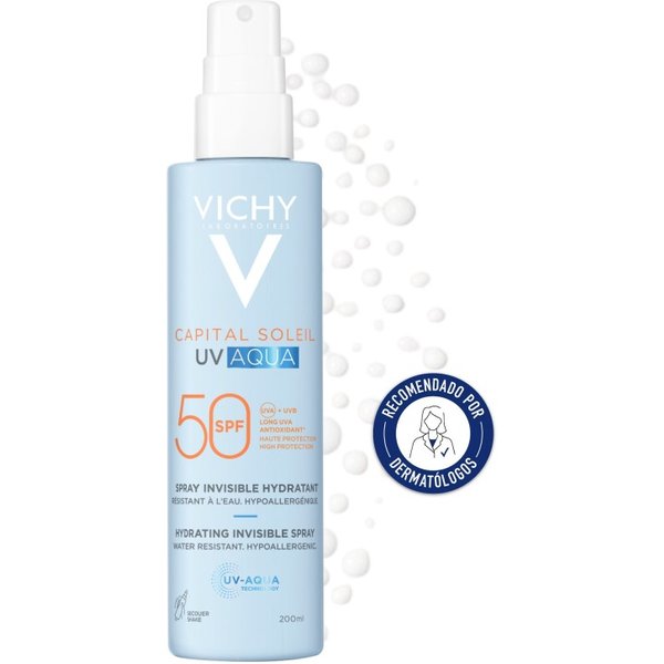 Vichy Capital Soleil Uv Aqua Spray Hidratante Invisible Spf50 200ml