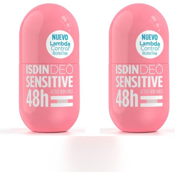 Isdin Deo Desodorante Sensitive Roll On 50ml + 50ml Duplo