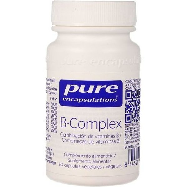Pure Encapsulations B-Complex Complejo de Vitaminas B 60 Cápsulas