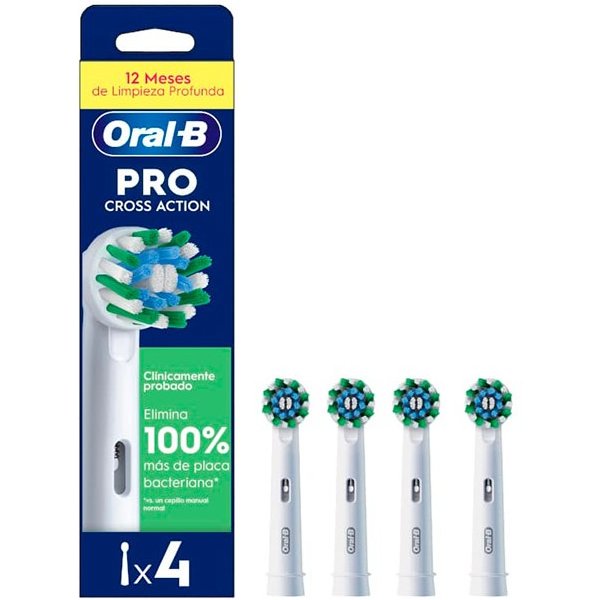 Recambios Oral B CrossAction 4 Unidades