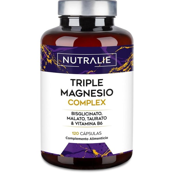 Nutralie Triple Magnesio Complex Bisglicinato + Malato + Taurato 120 Cápsulas