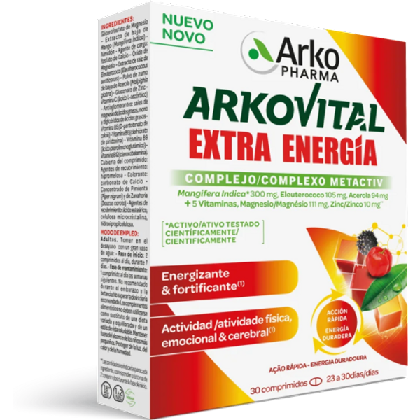 Arkovital Extra energía 30 comprimidos
