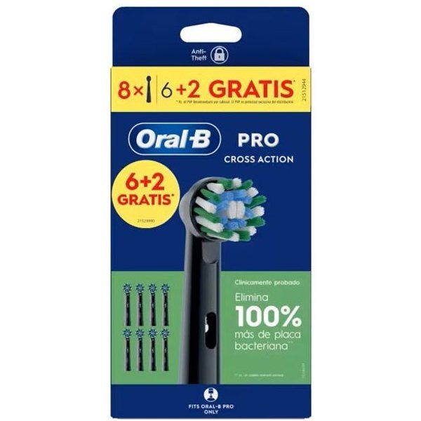 Recambios Oral B Pro Crossaction 6+2 Unidades