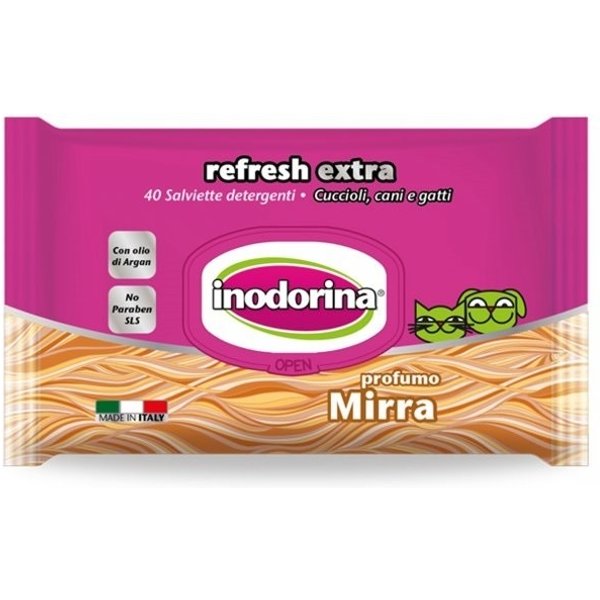 Inodorina Salviette Detergenti Refresh Extra Mirra 40 Salviettine-image