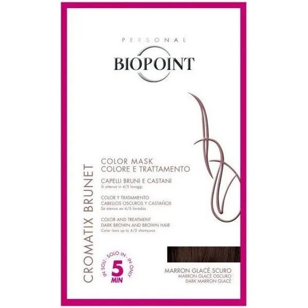 Biopoint Trattamento Colorante Cromatix Maschera Trattamento Colore In 5 Minuti 30 Ml Maron Glace' Scuro-image
