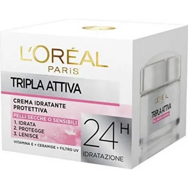 L'Oreal Paris Tripla Attiva - Crema Idratante Protettiva 50 Ml-image