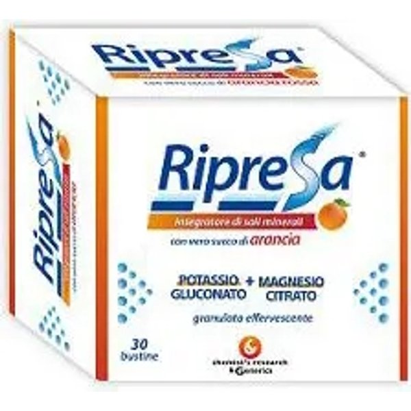 Ripresa 30 Bustine da 10 G - Integratore Alimentare Per Lo Sport A Base Di Sali Minerali Potassio E Magnesio-image