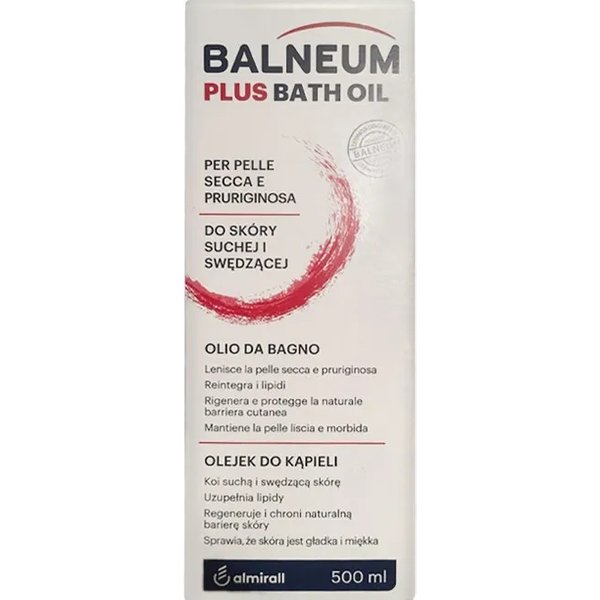 Almirall Balneum Plus - Olio Da Bagno Per Pelle Secca E Pruriginosa 500 Ml-image