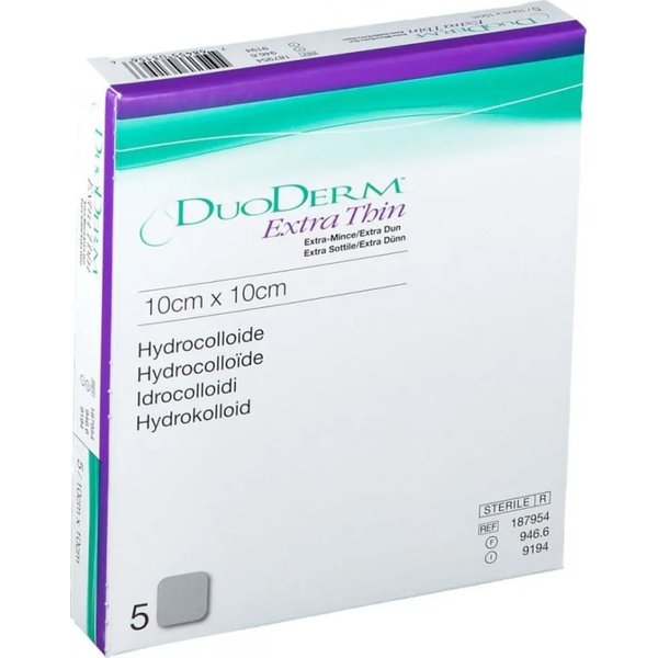 Medicazione Sterile Con Idrocolloidi Extra Sottile Duoderm 5Medic 10X10 Cm 5 Pezzi 9194-image
