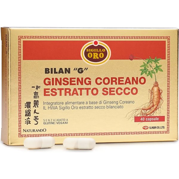 Bilan G Estratto Secco 40 Capsule - Integratore Alimentare Per Il Tono Psico Fisico Ginseng-image