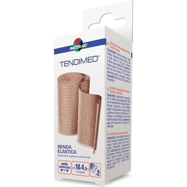 Master Aid Benda Elastica Compressione Media Tendimed 8 Cm X 4,5 Mt-image