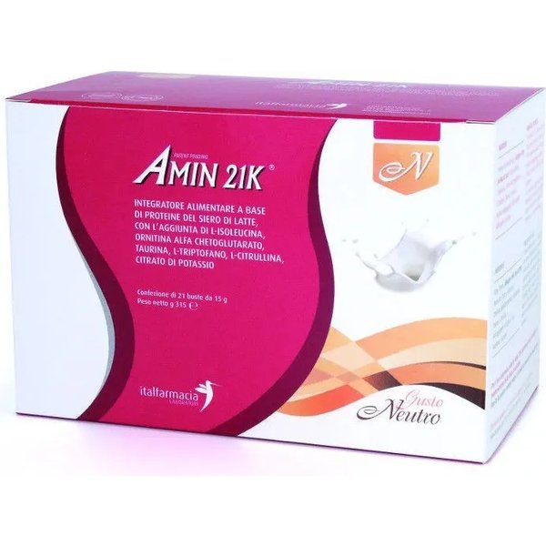 Amin 21 K 21 Bustine - Integratore Proteico A Base Di Proteine Del Latte-image