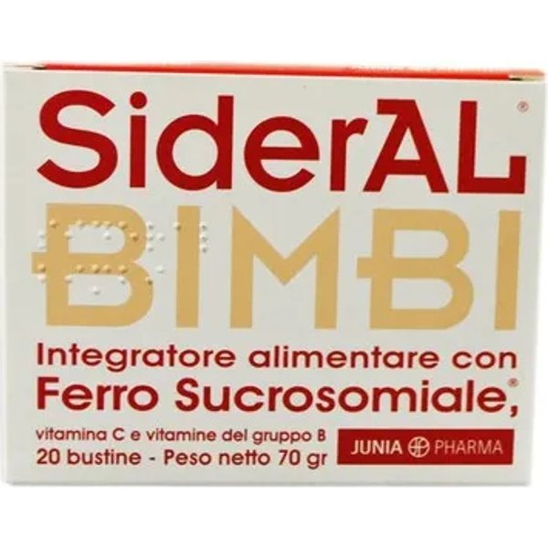 Sideral Bimbi 20 Bustine - Integratore Per Bambini A Base Di Ferro-image
