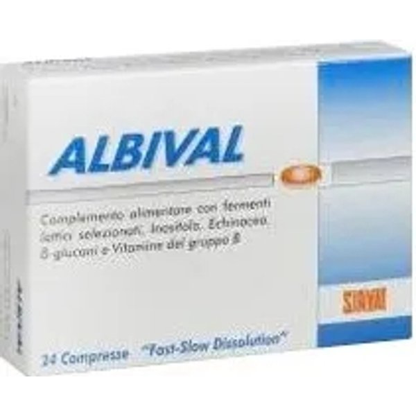 Albival Probiotico 24 Compresse - Integratore Per L'equilibrio Della Flora Inestinale-image